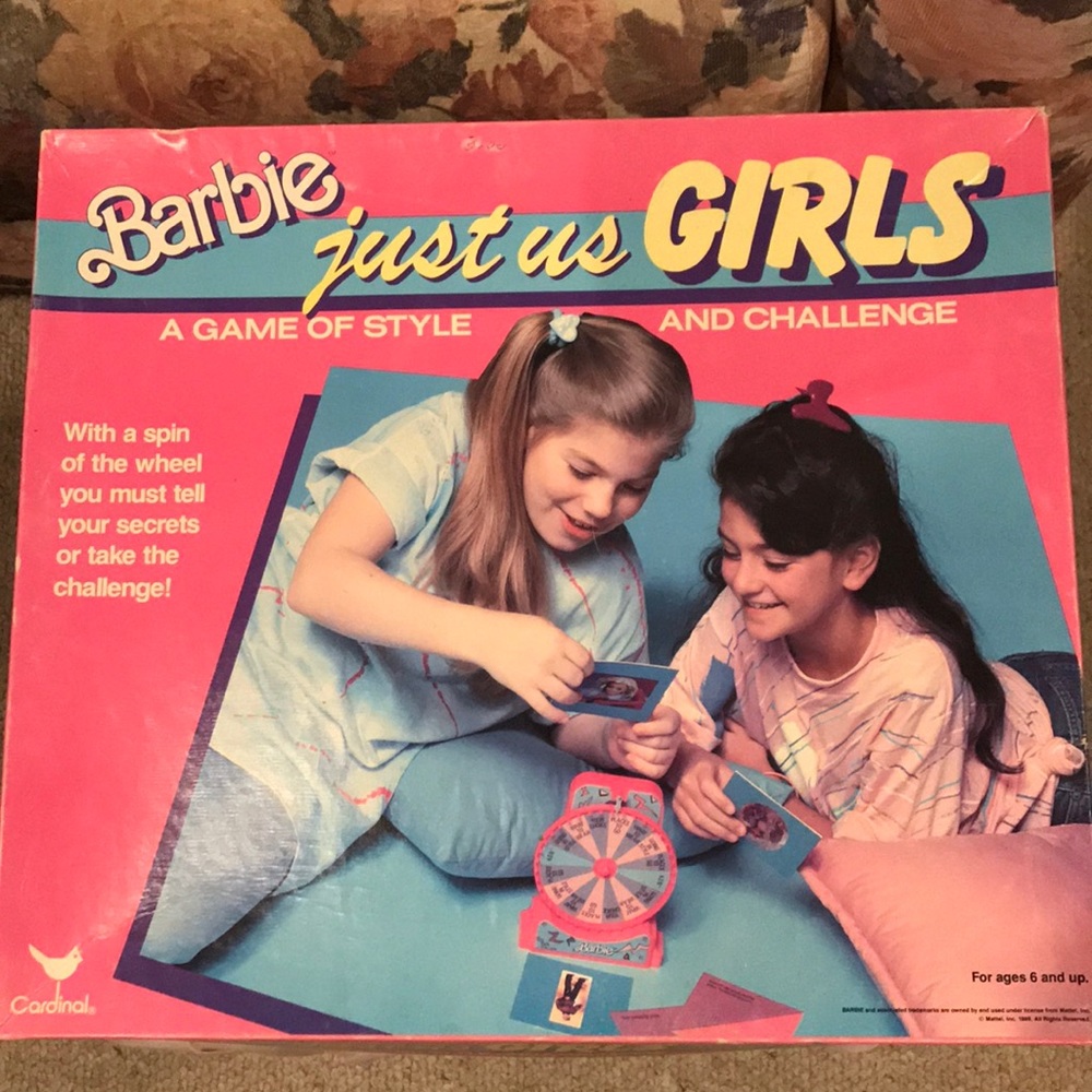 1989 Barbie just us GIRLS game